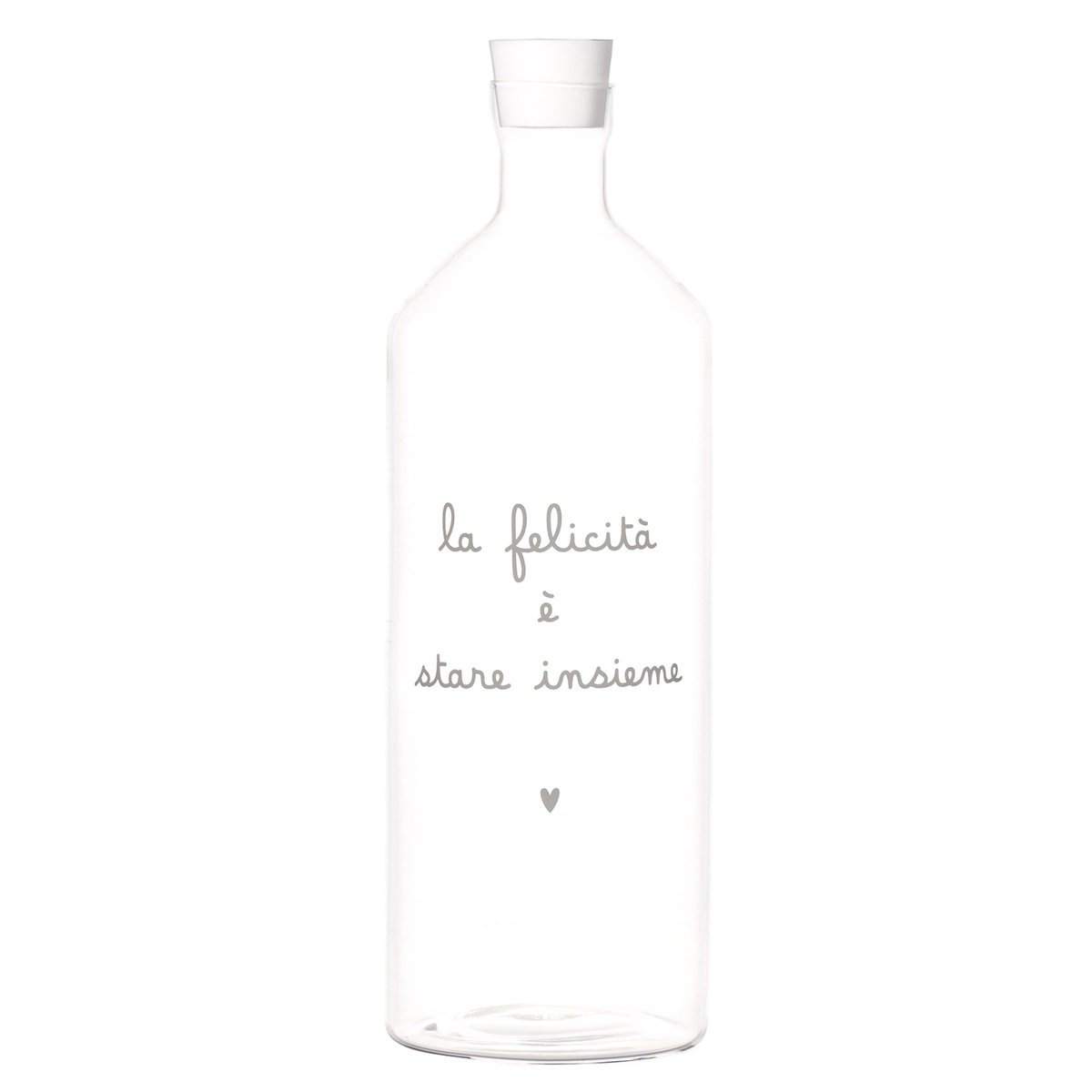 Bottiglia "la felicità è stare insieme"
