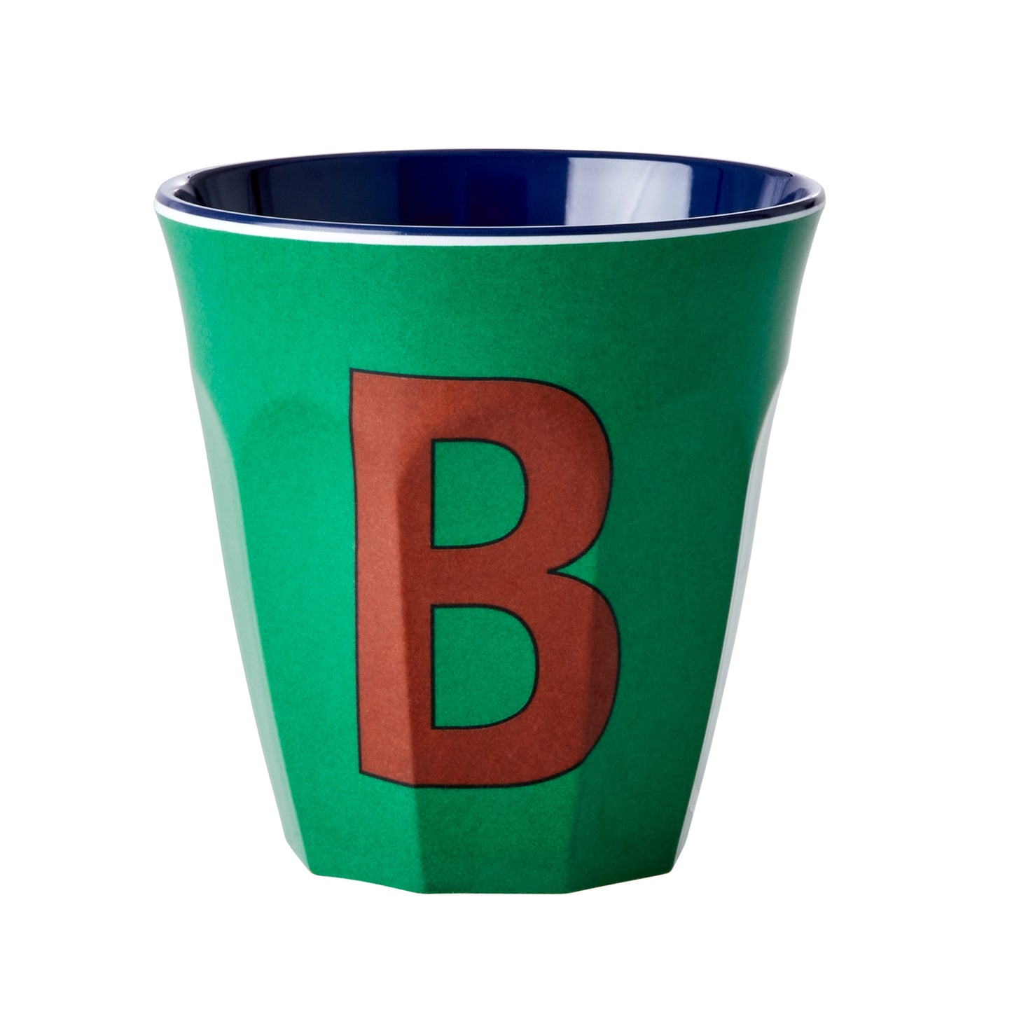 RICE BICCHIERE IN MELAMINA VERDE LETTERA "B"