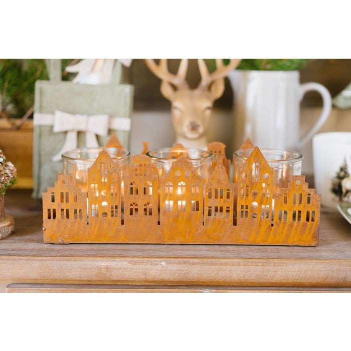 Porta candela casetta