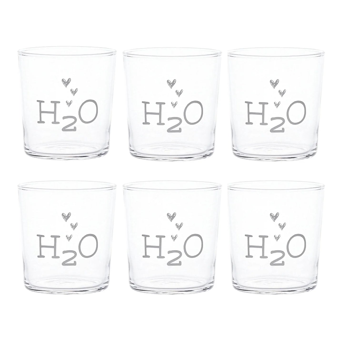 Set 6 bicchieri "h20"