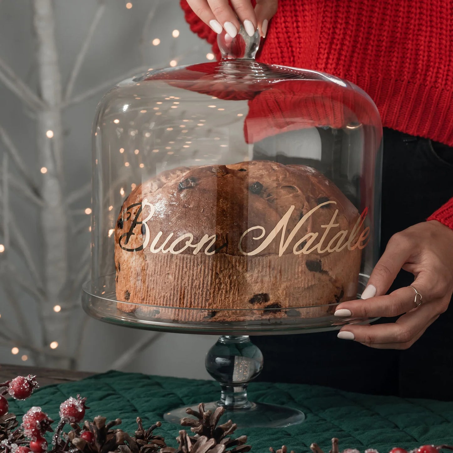 Simple Day campana Buon Natale oro panettone