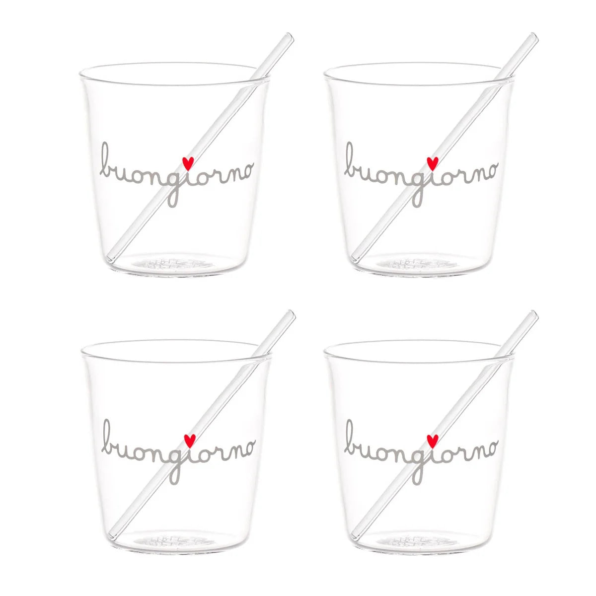 Set 4 bicchierini caffè "buongiorno"