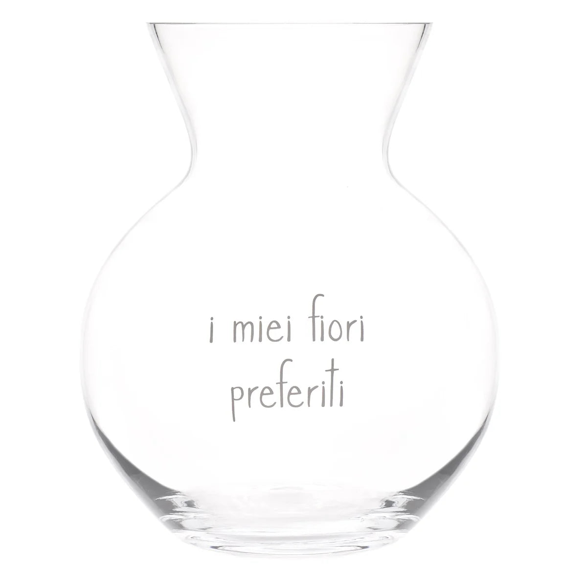 Vaso in vetro "i miei fiori preferiti"