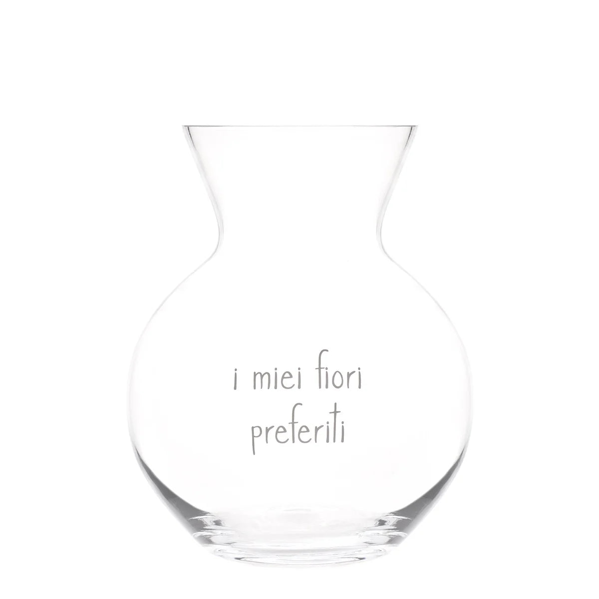 Vaso vetro "i miei fiori preferiti"