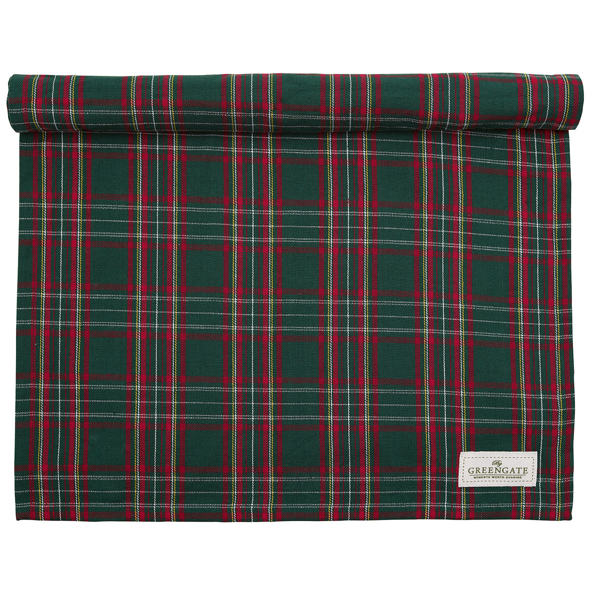 GREENGATE RUNNER CHECK GREEN