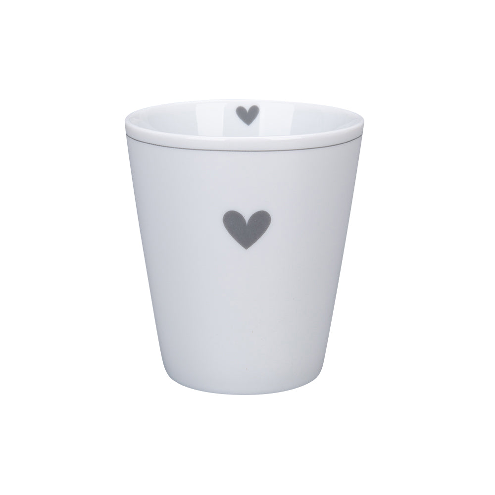 MUG CUORICINO GRIGIO.