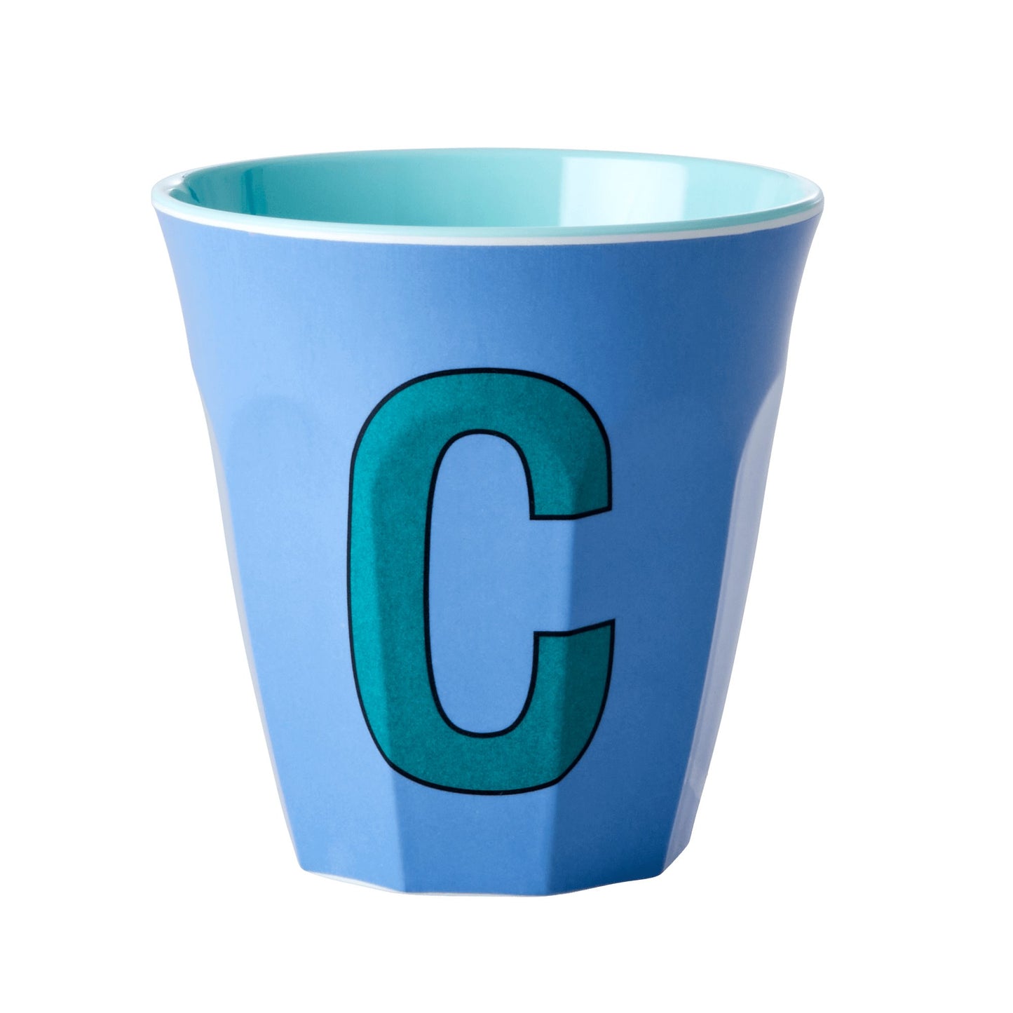 BICCHIERE IN MELAMINA INDACO CON LETTERA "C" - Bidibà