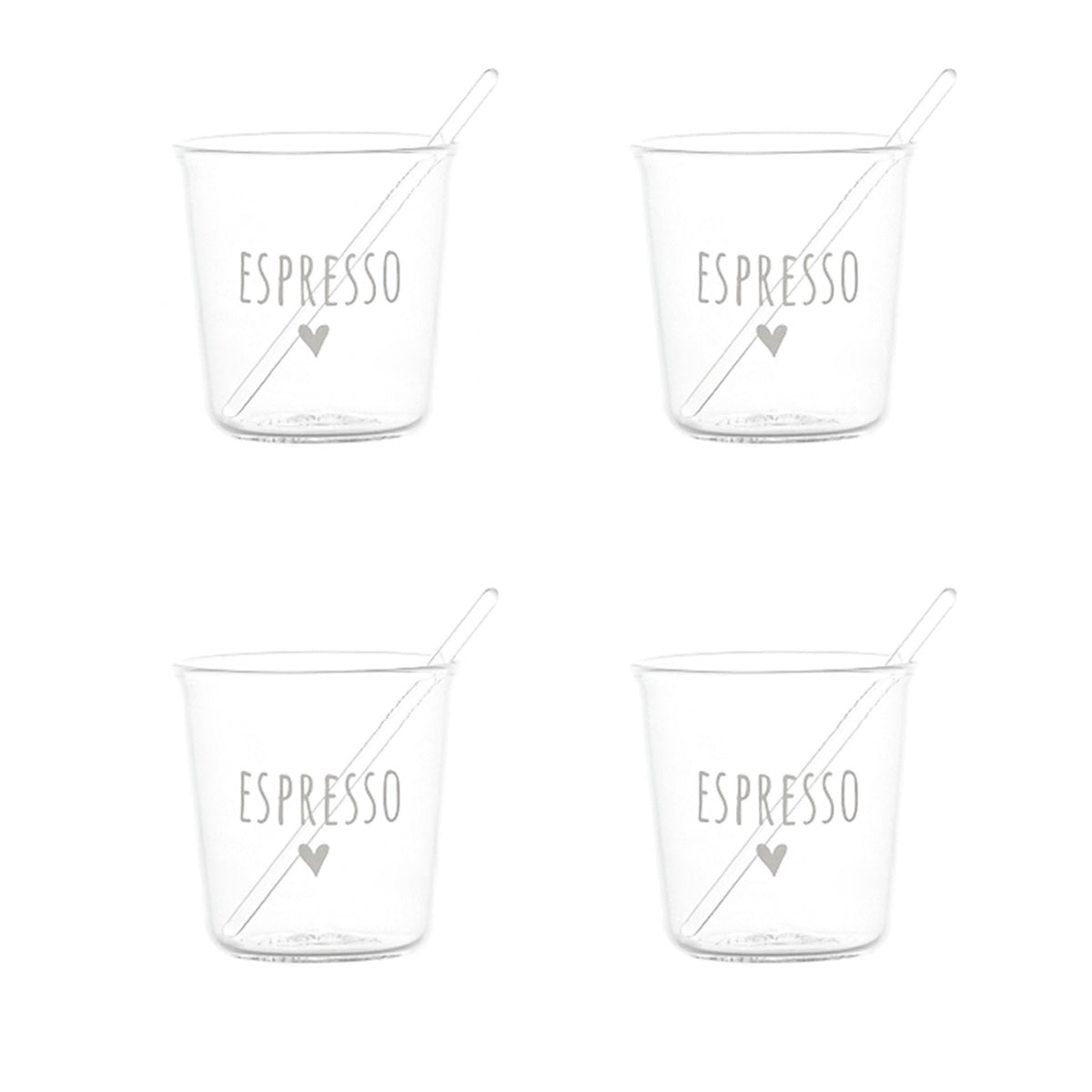 SIMPLE DAY SET 4 BICCHIERINI ESPRESSO