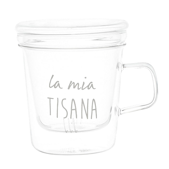 SIMPLE DAY MUG CON INFUSORE "LA MIA TISANA"