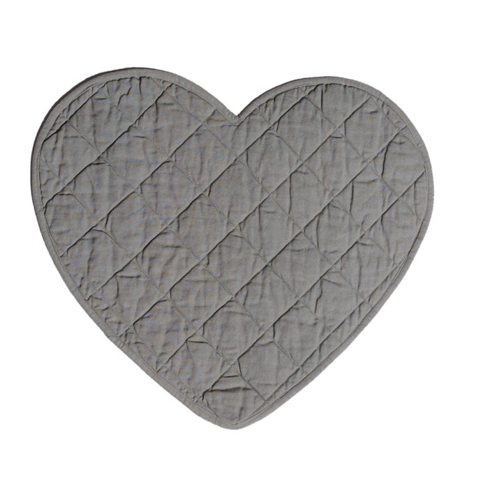 TOVAGLIETTA CUORE COLOR ACCIAIO SIMPLE DAY - Bidibà