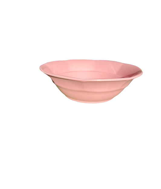 Rice piatto fondo in melamina rosa pastello
