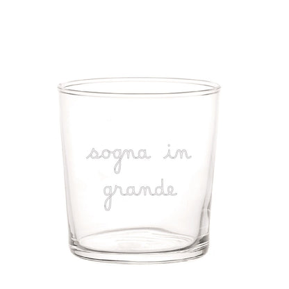 Set 6 bicchieri "sogna in grande"