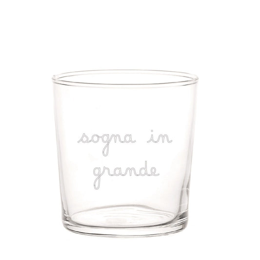 Set 6 bicchieri "sogna in grande"