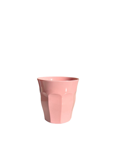 Rice bicchiere melamina rosa pastello