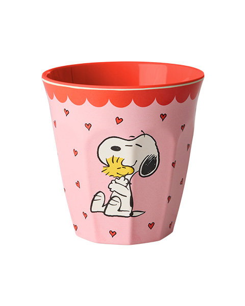 Bicchiere Snoopy rosa
