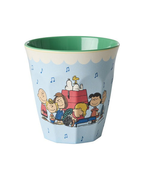 Bicchiere Snoopy azzurro