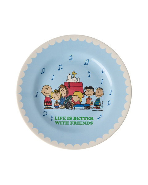 Piatto frutta Snoopy azzurro
