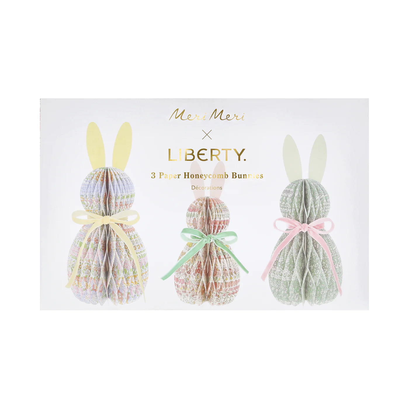 Coniglietti in carta nido d'ape Liberty