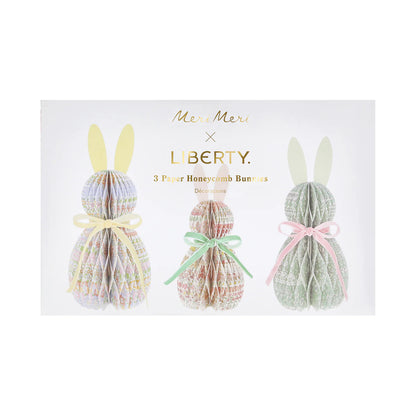 Coniglietti in carta nido d'ape Liberty
