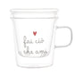 Simple Day mug con infusore "fai ciò che ami"