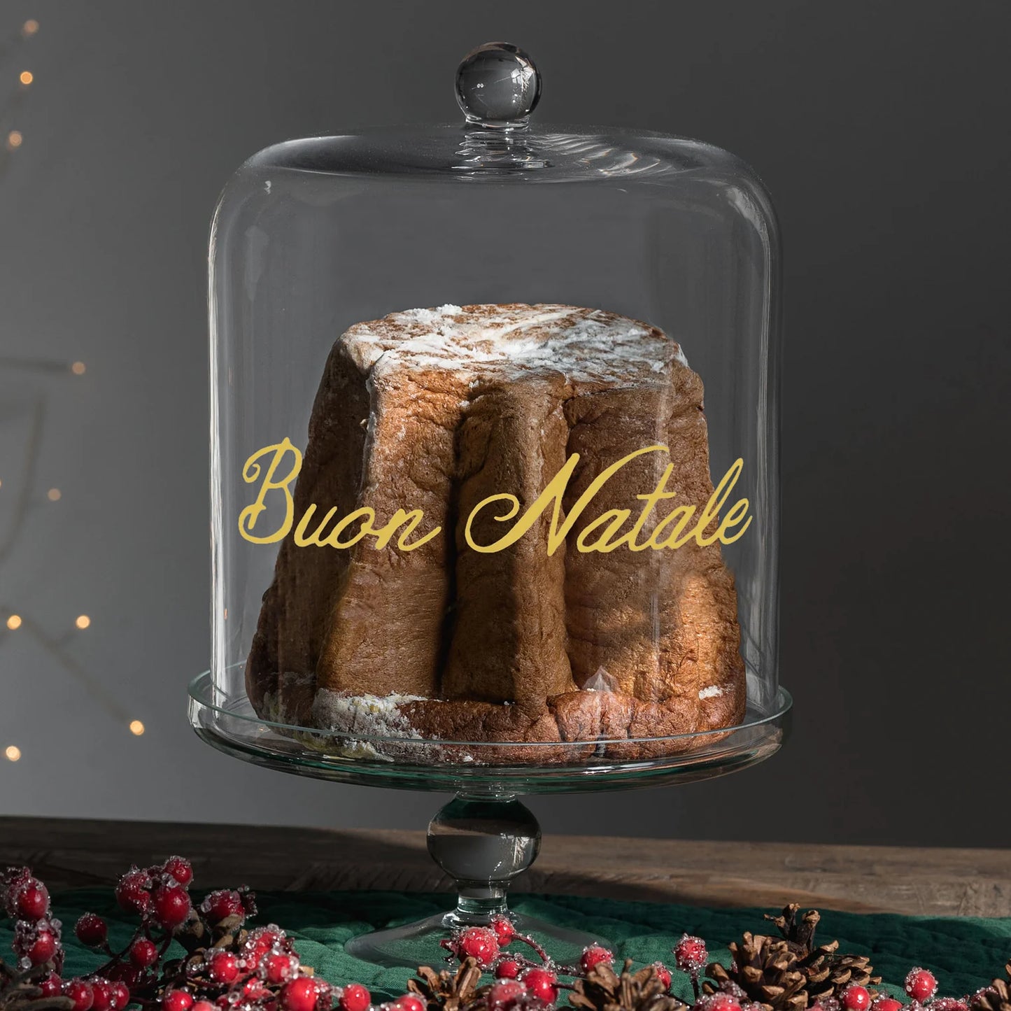 Simple Day campana Buon Natale oro pandoro