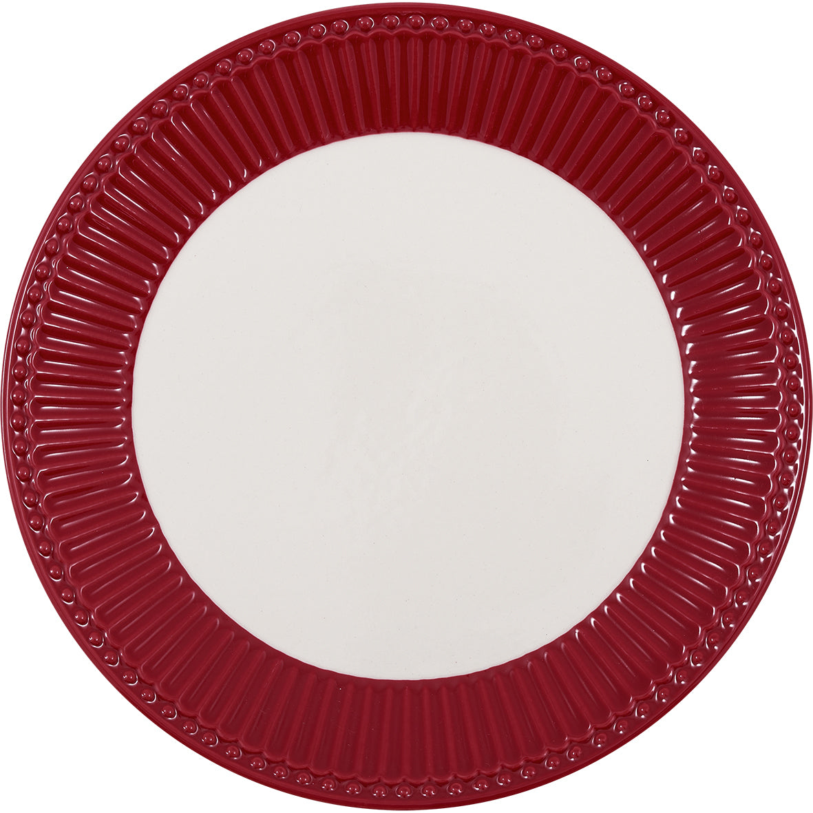 GREENGATE DINNER PLATE CLARET RED