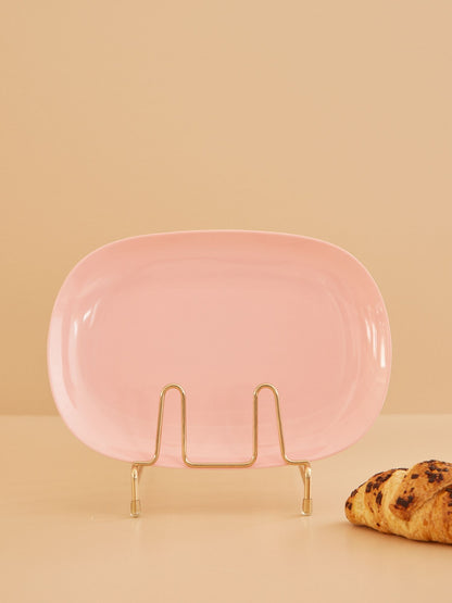 RICE PIATTO RETTANGOLARE  ROSA