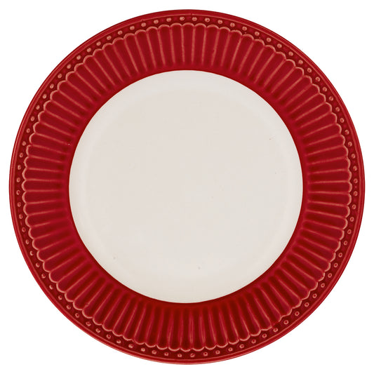 GREENGATE PLATE ALICE RED